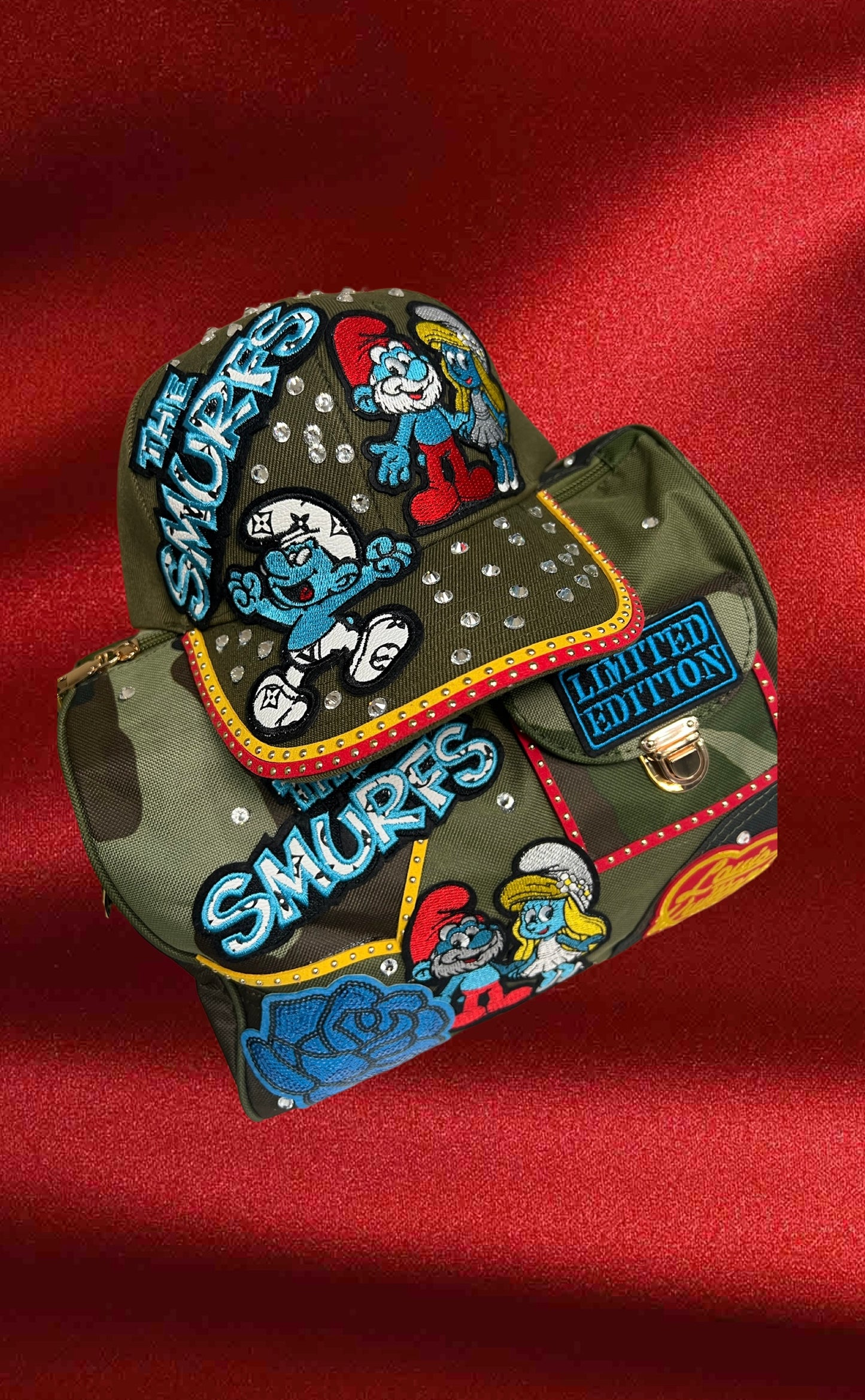 Smurf Hat & Purse combo