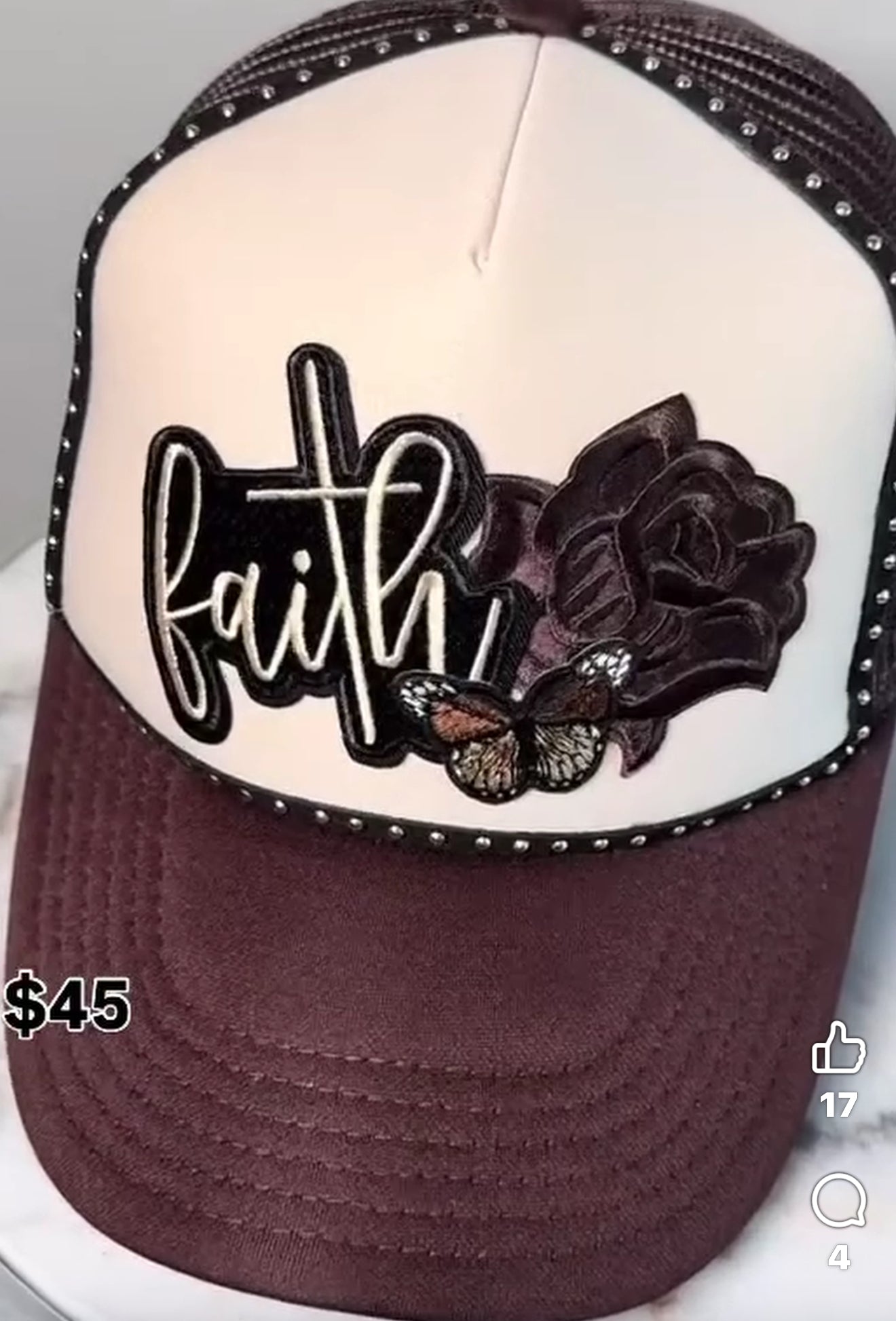 Brown Faith hat
