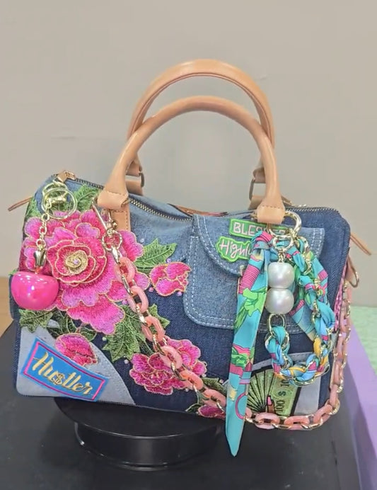 Custom Denim Junk Purse