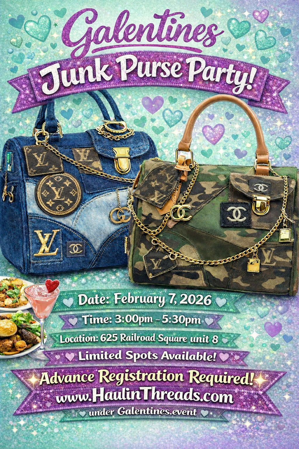 Galentines Junk Purse Party 2/7/26 3:00 pm - 5:30 pm