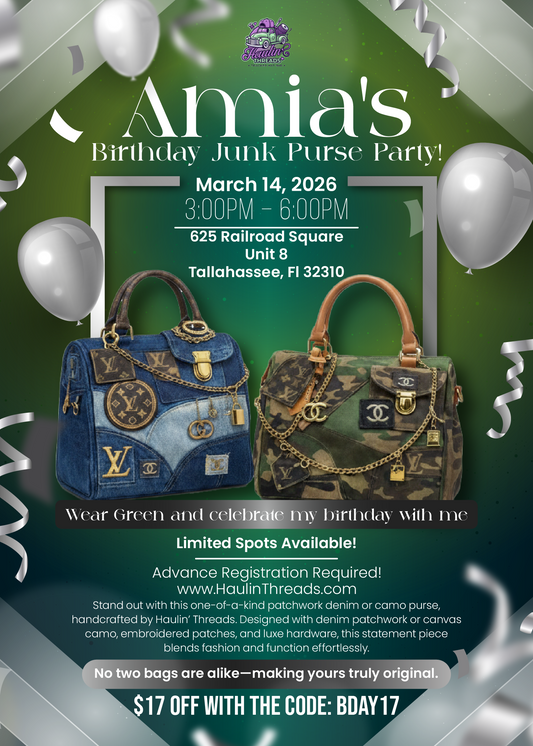Birthday Junk Purse Party 3/14/26 3:00 pm - 6:00pm